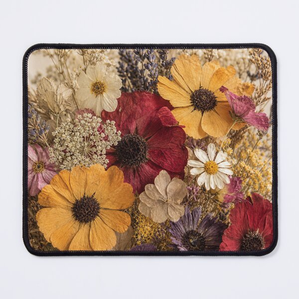 Item preview, SUN‑DRIED BOUQUET — Pressed Meadow Flowers Print designed and sold by Jandedan.
