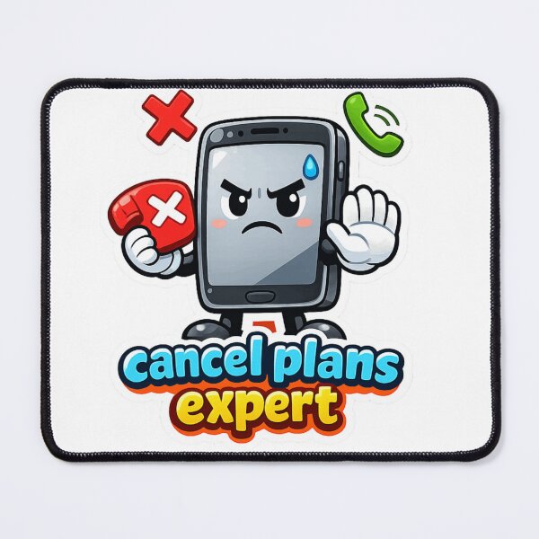 Item preview, Cancel Plans Expert Sticker | Funny Introvert designed and sold by CutePlix.