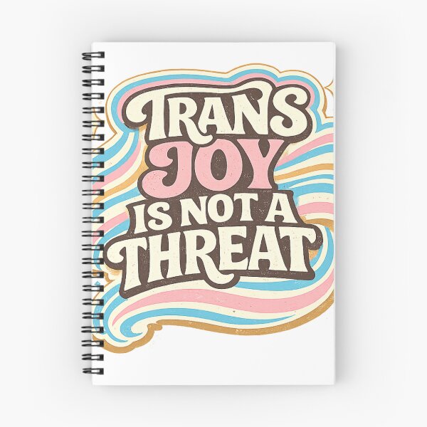Item preview, Trans Joy Is Not A Threat Retro Groovy Transgender Pride  designed and sold by RedVista.