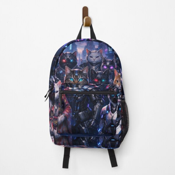 Item preview, Cyberpunk Cats Sci Fi Art designed and sold by Aramdesing.