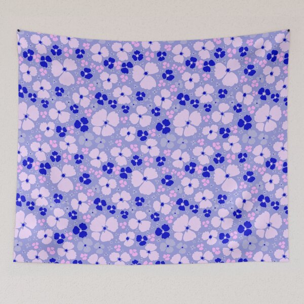 Item preview, Summer Pansy Garden Ditsy Pattern designed and sold by AneissPiaf.