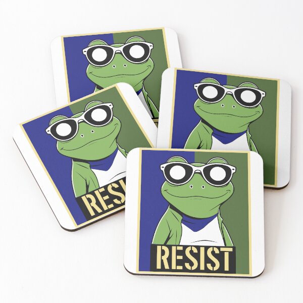 Item preview, Resist Portland Frog | Symbol of Resistance and Strength designed and sold by ArtsyExplorer.