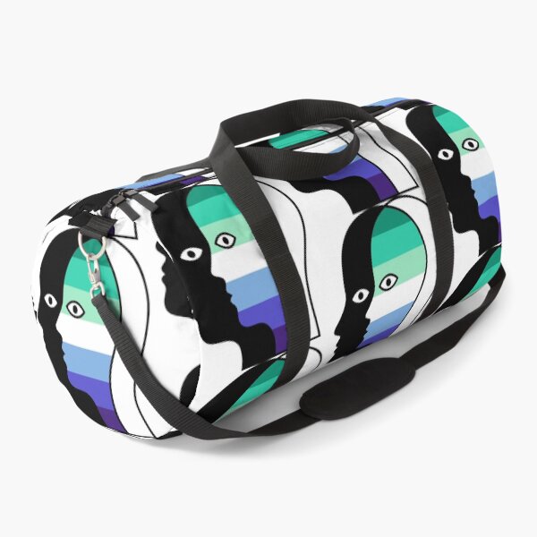 Item preview, Gay Men's Flag Abstract Twin Faces Art - LGBTQ Overlapping Faces designed and sold by Cannaxes Studio.