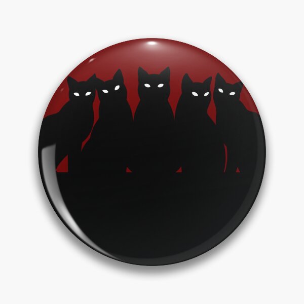 Item preview, Silhouette of Cats with Bright Eyes designed and sold by IYDA-Art.