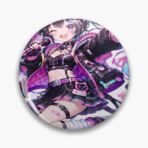 Item preview, Cyber Cat Idol – Neon Anime Idol Girl Aesthetic designed and sold by UnknownFrame.
