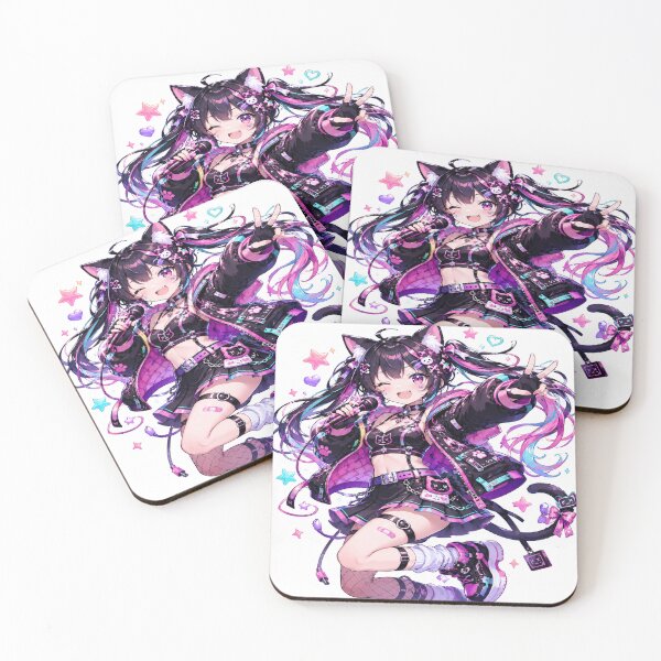 Item preview, Cyber Cat Idol – Neon Anime Idol Girl Aesthetic designed and sold by UnknownFrame.
