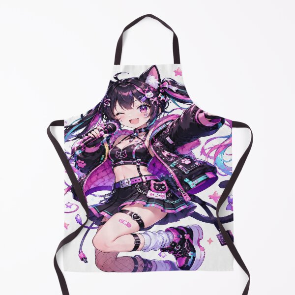 Item preview, Cyber Cat Idol – Neon Anime Idol Girl Aesthetic designed and sold by UnknownFrame.