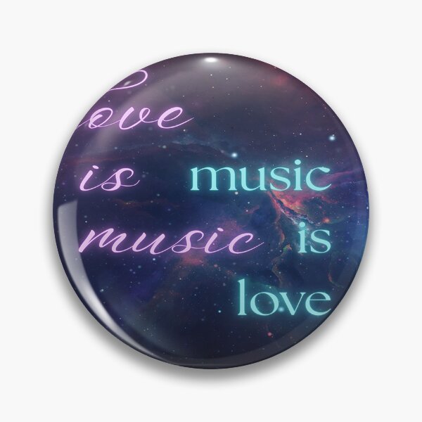 Item preview, Love Is Music Music Is Love designed and sold by BrightrDayMusicArt.