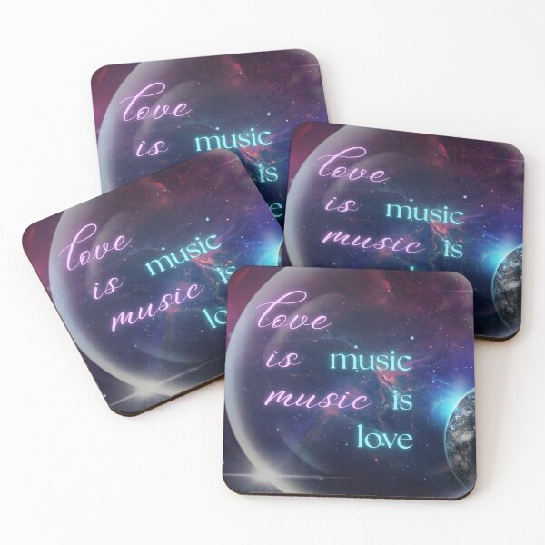 Item preview, Love Is Music Music Is Love designed and sold by BrightrDayMusicArt.
