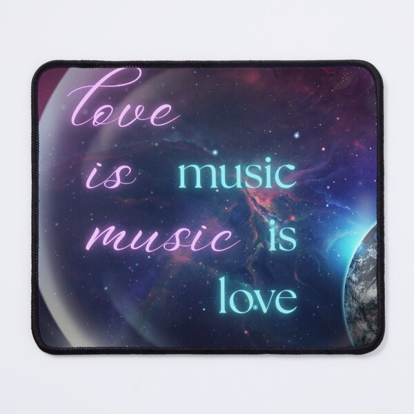 Item preview, Love Is Music Music Is Love designed and sold by BrightrDayMusicArt.