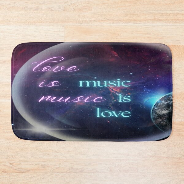 Item preview, Love Is Music Music Is Love designed and sold by BrightrDayMusicArt.