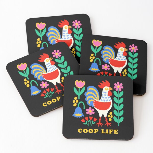 Item preview, Coop Life Scandinavian Folk Art Rooster Farmer designed and sold by AntiqueImages.