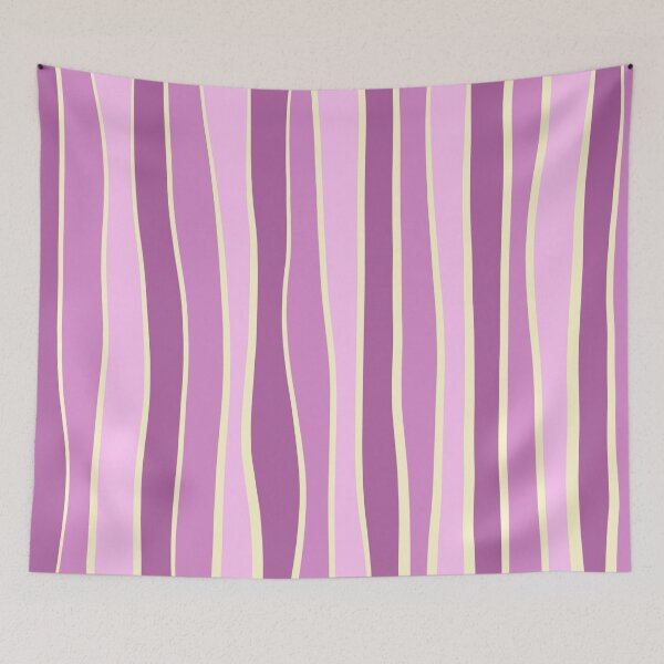 Item preview, Imperfect stripe - pink & purple  designed and sold by Pattern Pie.