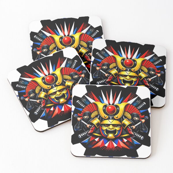 Item preview, 3D Pop‑Art Samurai Helmet & Ninjas  designed and sold by houta.