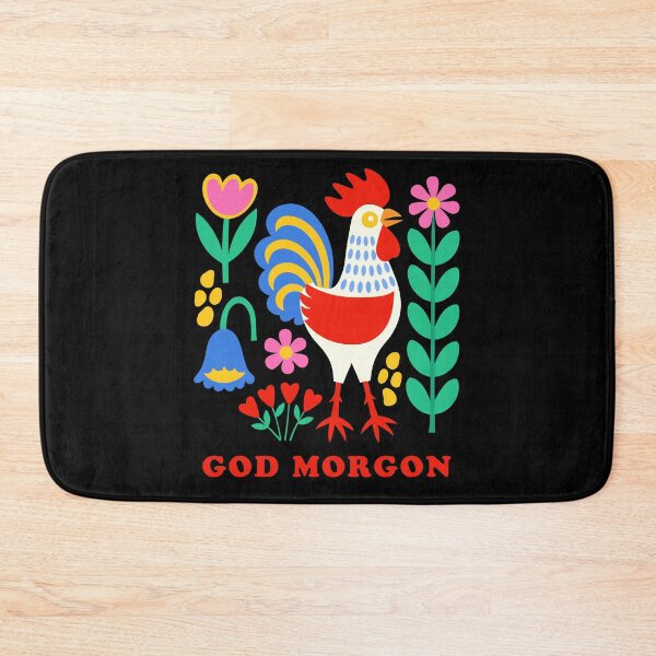 Item preview, Scandi Folk Art Rooster God Morgon Chicken Farm designed and sold by AntiqueImages.