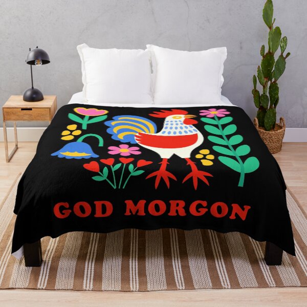 Item preview, Scandi Folk Art Rooster God Morgon Chicken Farm designed and sold by AntiqueImages.
