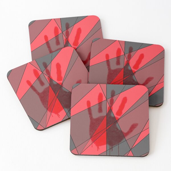 Item preview, Bloody Handprint on Stained Glass designed and sold by IYDA-Art.