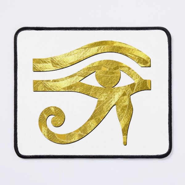 Item preview, Metallic Gold Eye of Horus Egyptian Protection Symbol designed and sold by FlatInkStudio.