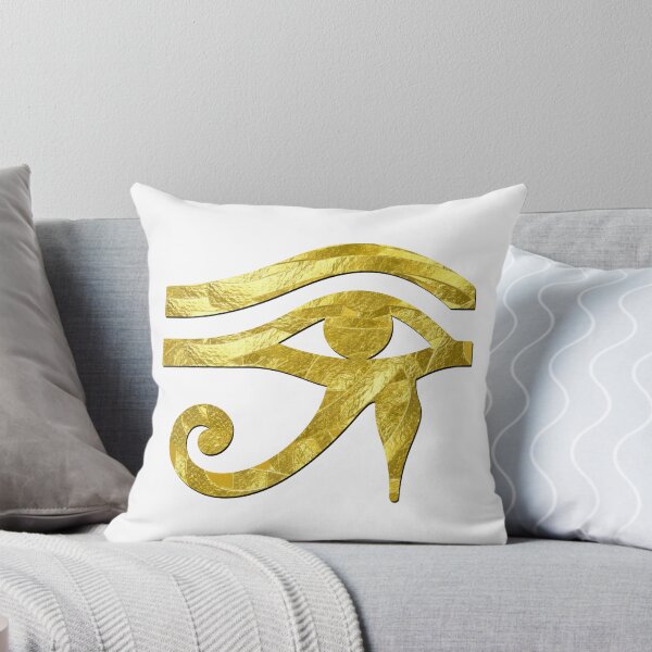 Item preview, Metallic Gold Eye of Horus Egyptian Protection Symbol designed and sold by FlatInkStudio.