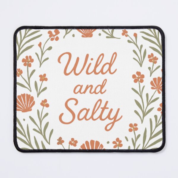 Item preview, Coastal Cowgirl Wild and Salty Botanical Bandana – Folk Art Western Design | Coastal Cowgirl Gift designed and sold by irfanshikh.