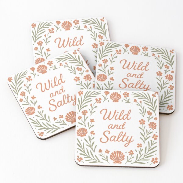 Item preview, Coastal Cowgirl Wild and Salty Botanical Bandana – Folk Art Western Design | Coastal Cowgirl Gift designed and sold by irfanshikh.