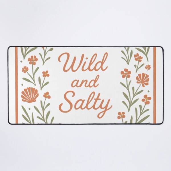 Item preview, Coastal Cowgirl Wild and Salty Botanical Bandana – Folk Art Western Design | Coastal Cowgirl Gift designed and sold by irfanshikh.