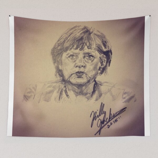 Item preview, ANGELA MERKEL designed and sold by Portraits by Billy H. Jackson.