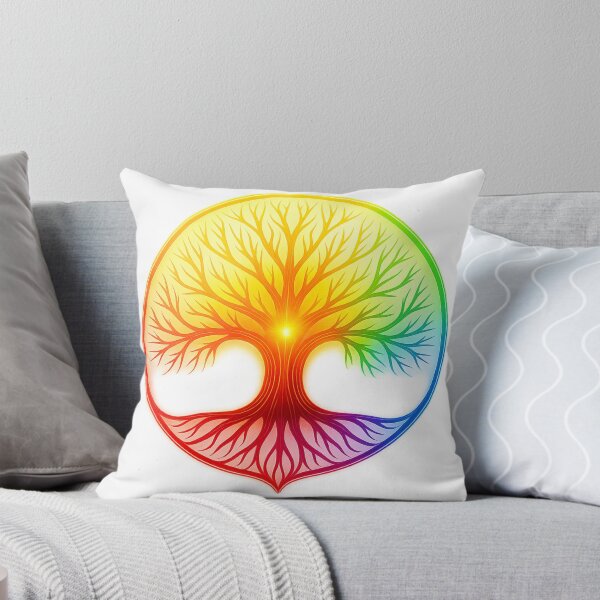 Item preview, Neon Tree of Life – Chakra Energy Balance Cosmic Glow Circle  designed and sold by Authentic Kaleidoscope.