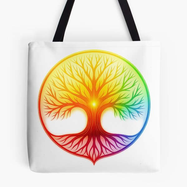 Item preview, Neon Tree of Life – Chakra Energy Balance Cosmic Glow Circle  designed and sold by Authentic Kaleidoscope.
