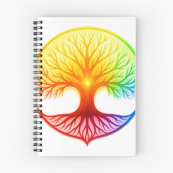 Item preview, Neon Tree of Life – Chakra Energy Balance Cosmic Glow Circle  designed and sold by Authentic Kaleidoscope.