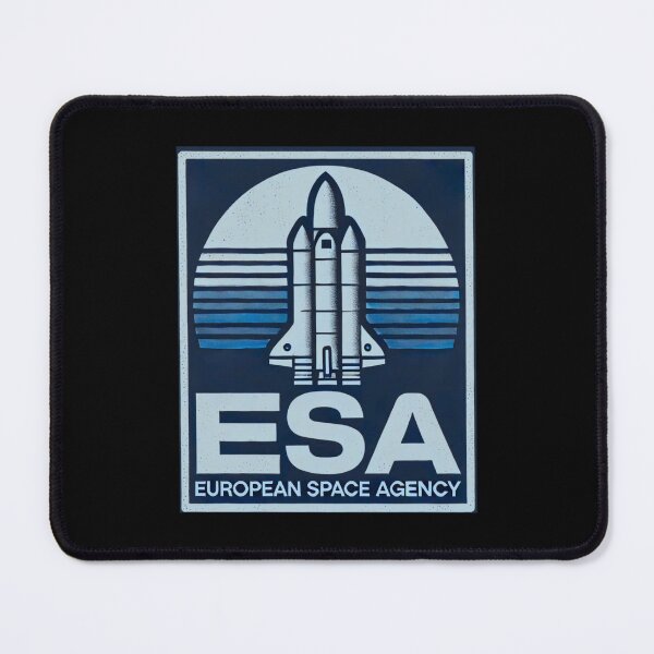 Item preview, European Space Agency Inspired Retro Space Exploration Emblem Design designed and sold by TEEJAMBOREE.