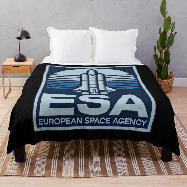 Item preview, European Space Agency Inspired Retro Space Exploration Emblem Design designed and sold by TEEJAMBOREE.