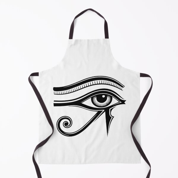 Item preview, Eye of Horus Black Minimalist Egyptian Silhouette Tattoo Art designed and sold by FlatInkStudio.