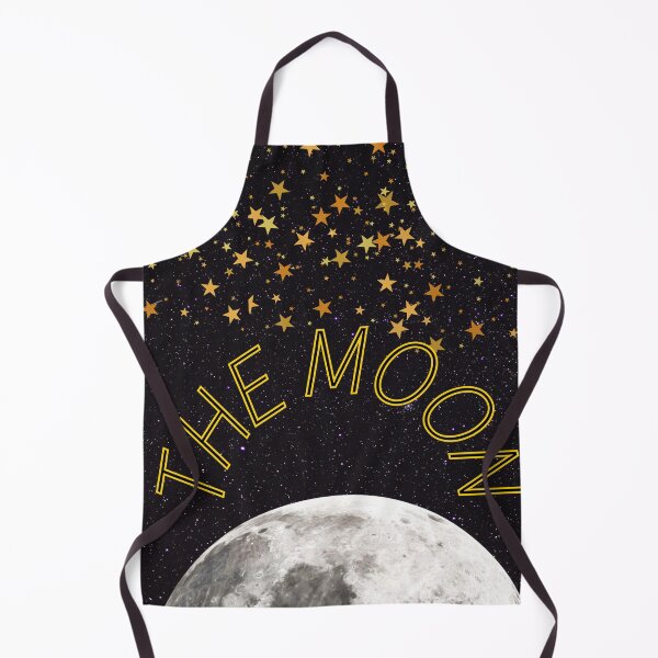 Item preview, Gold stars and the moon night Art  designed and sold by FahdSpaceArt.