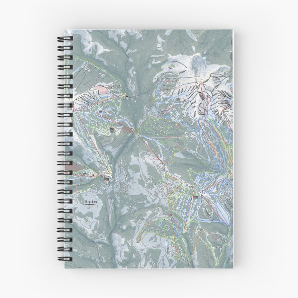 Item preview, Big Sky & Yellowstone Club Trail Map designed and sold by Mapsynergy.