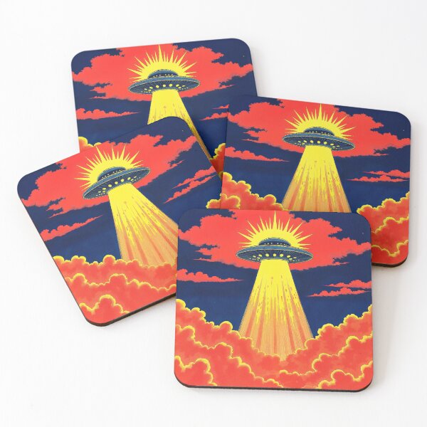 Item preview, ufo in the clouds designed and sold by Mike Kiev art.