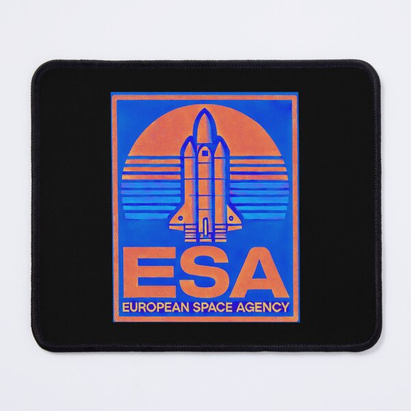 Item preview, European Space Agency Inspired Retro Space Exploration Emblem Design designed and sold by TEEJAMBOREE.