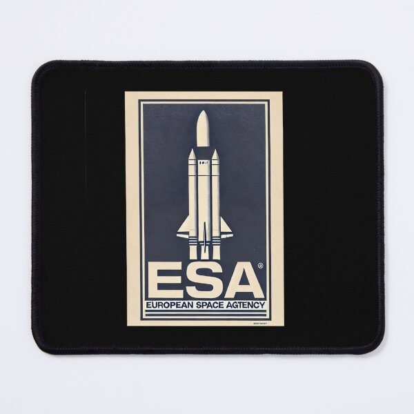 Item preview, European Space Agency Inspired Retro Space Exploration Emblem Design designed and sold by TEEJAMBOREE.