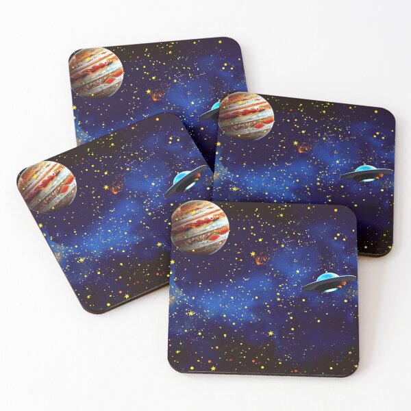 Item preview, Mysterious blue UFO: Galactic exploration Art  designed and sold by FahdSpaceArt.