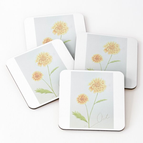Item preview, Autumn - October Watercolor Flower - Marigold: Devotion designed and sold by MiniRadiance.