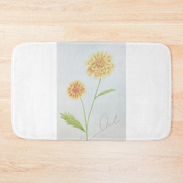 Item preview, Autumn - October Watercolor Flower - Marigold: Devotion designed and sold by MiniRadiance.