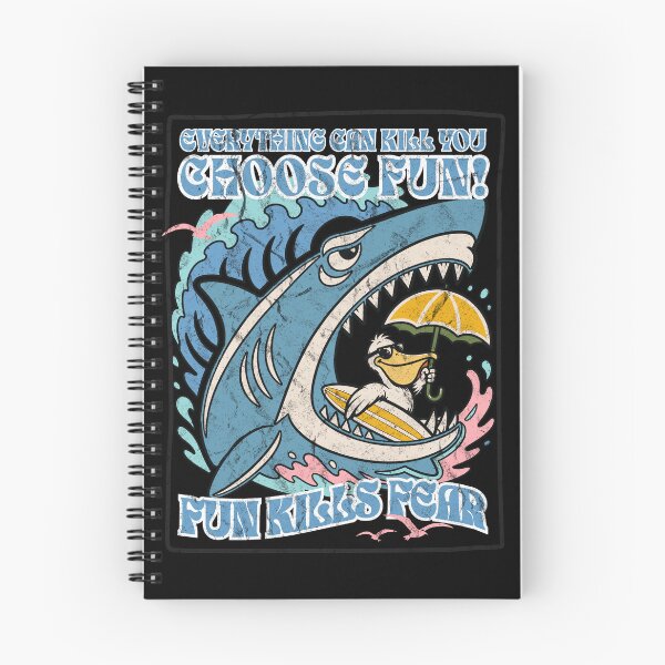 Item preview, Shark with a pelican in its mouth - Choose Fun! – Shark & Pelican Vintage Surf Tee designed and sold by Nana-and-Mo.