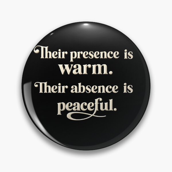 Item preview, Their Presence Is Warm Their Absence Is Peaceful Vintage Serif Typography designed and sold by Hamza25const.