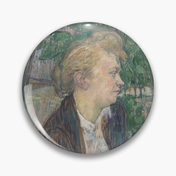 Item preview, Woman Seated in a Garden by Henri de Toulouse-Lautrec | Post-Impressionist Portrait Wall Art designed and sold by artofuniverse.