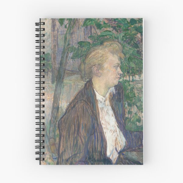 Item preview, Woman Seated in a Garden by Henri de Toulouse-Lautrec | Post-Impressionist Portrait Wall Art designed and sold by artofuniverse.