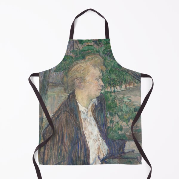 Item preview, Woman Seated in a Garden by Henri de Toulouse-Lautrec | Post-Impressionist Portrait Wall Art designed and sold by artofuniverse.