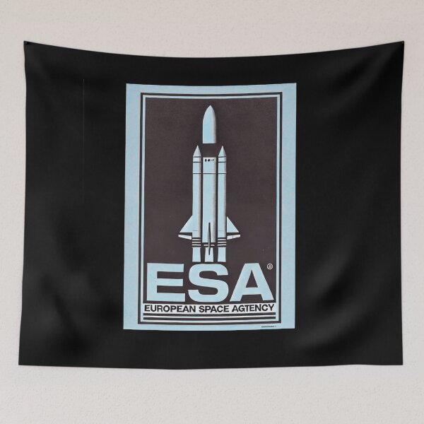 Item preview, European Space Agency Inspired Retro Space Exploration Emblem Design designed and sold by TEEJAMBOREE.