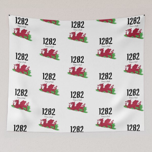 Item preview, Yma O Hyd Welsh Dragon Flag designed and sold by Snedsdigital.