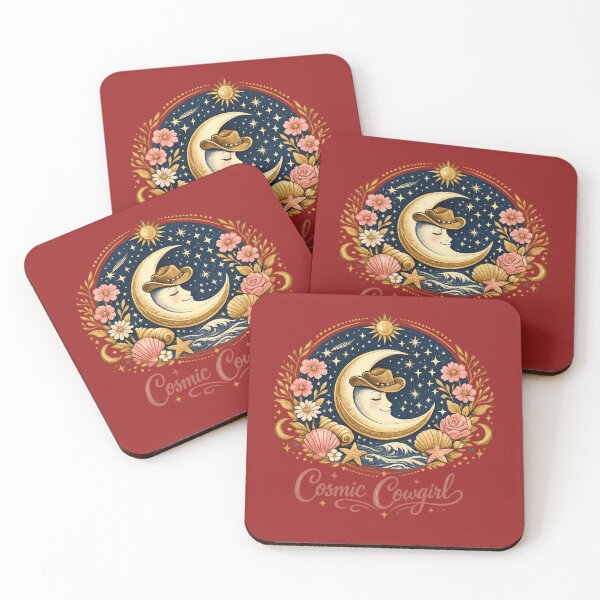 Item preview, Vaquera Cósmica, Sombrero Celestial, Luna y Estrellas – Arte Místico de Astrología Occidental | Regalo de Vaquera Cósmica designed and sold by irfanshikh.