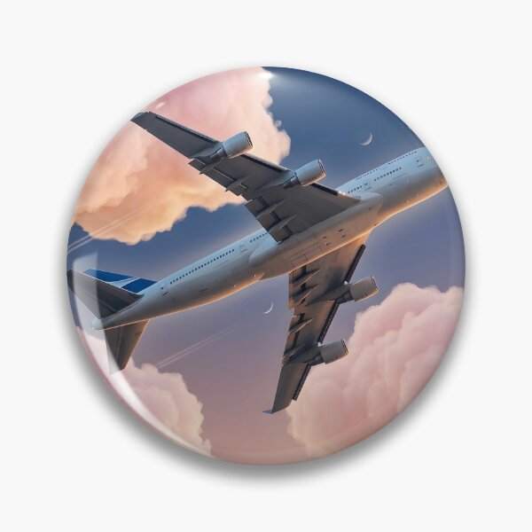 Artikelvorschau, Flugzeug zwischen rosa Wolken Himmel entworfen und verkauft von Gradient Concept.